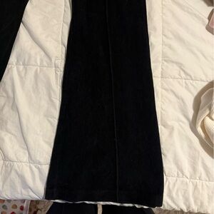 Black Corduroy/velvet like wide legged pants from aerie!